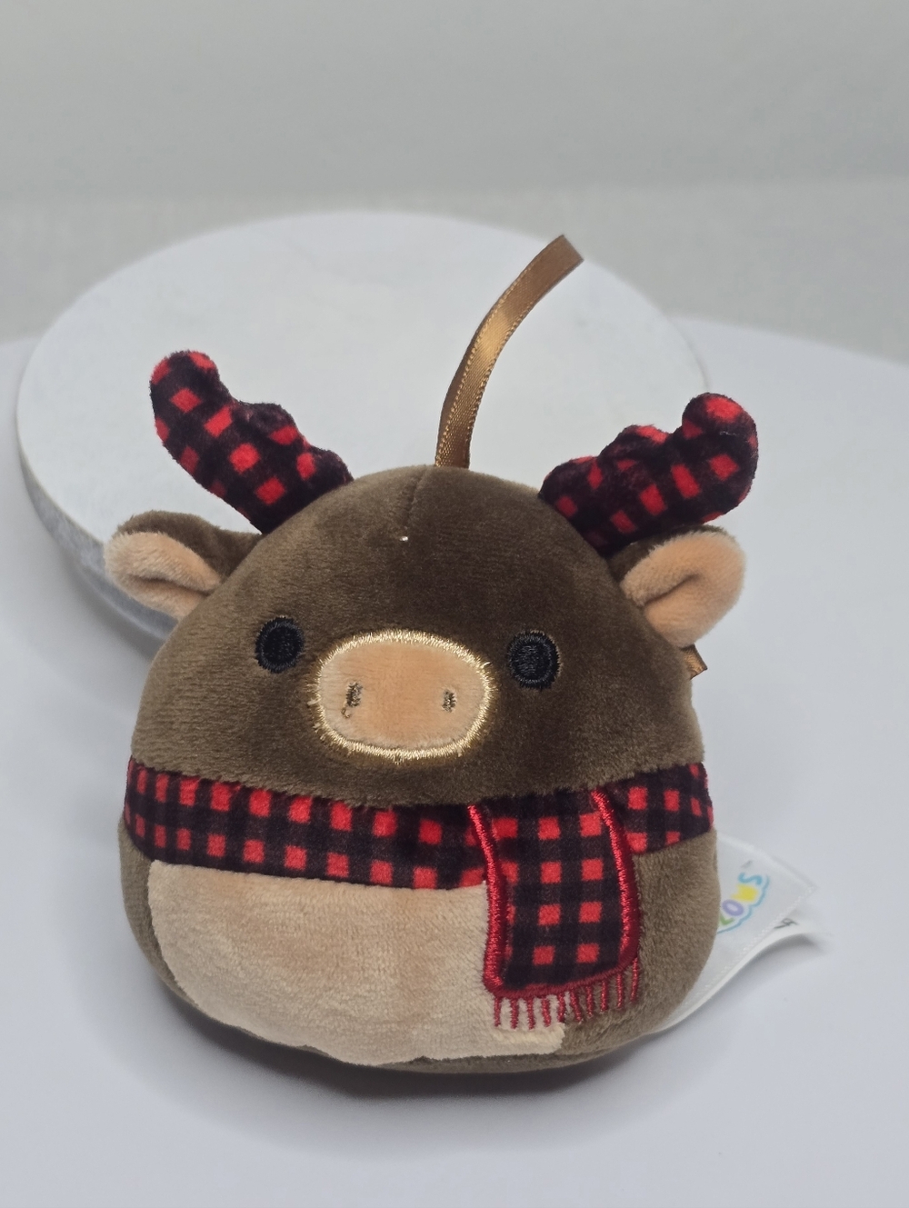 Squishmallows Christmas Holiday Small Plush Ornament Alfred the Moose